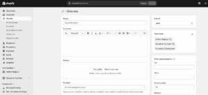 shopify ürün ekleme